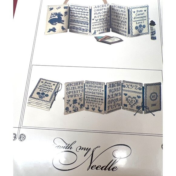 RARE With My Needle Petit Carnet DOuvrages Livre I Cross-Stitch Pattern By Ellen - Picture 4 of 4